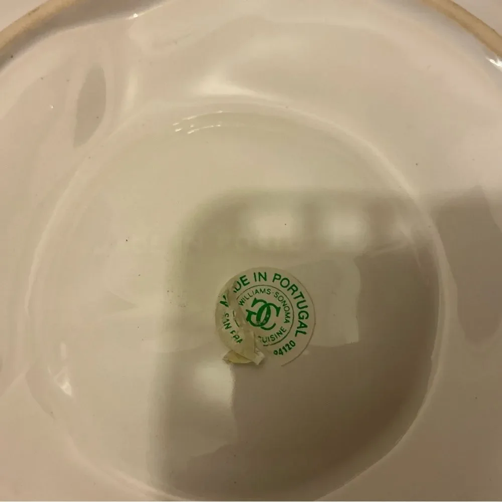 4 Vintage Williams-Sonoma Made in Portugal Plates--Artichoke plates